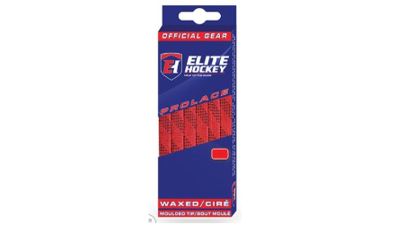 ELITE RED / BLACK WAXED LACES 120"
