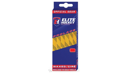 ELITE YELLOW / BLACK WAXED LACES 120"