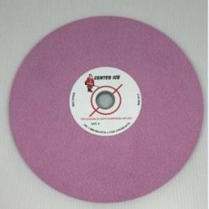 Pink 80 Grit 8" x 5/16" x 3/4" Fleming Gray Table Top Grinding Wheel